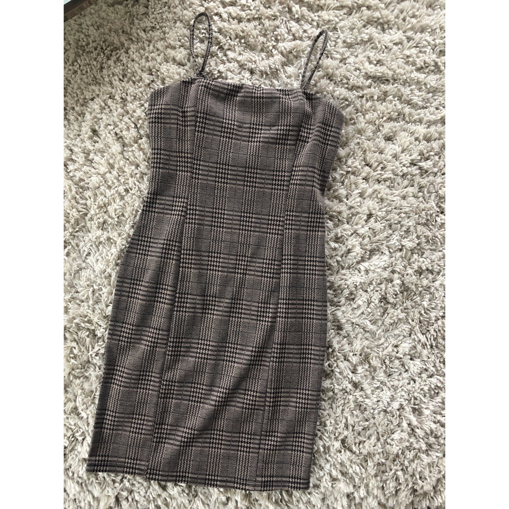 Gingham dress.
